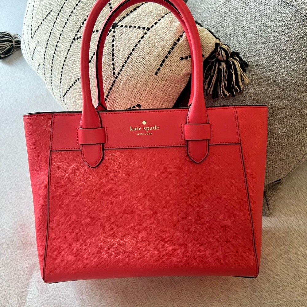 Kate Spade Red Structured Tote